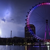 The London Eye turns red, white & blue, and the sky does something more spectacular